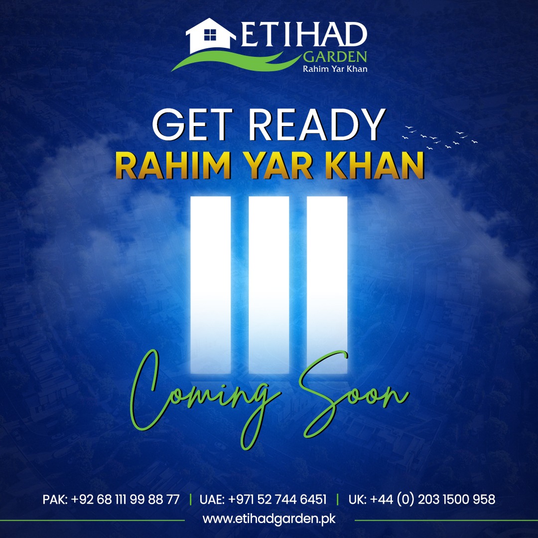 Ghar Banana Huwa Ab Garri Lanay Se Bhi Zyada Aasan! Etihad Garden Phase 3, Rahim yar Khan