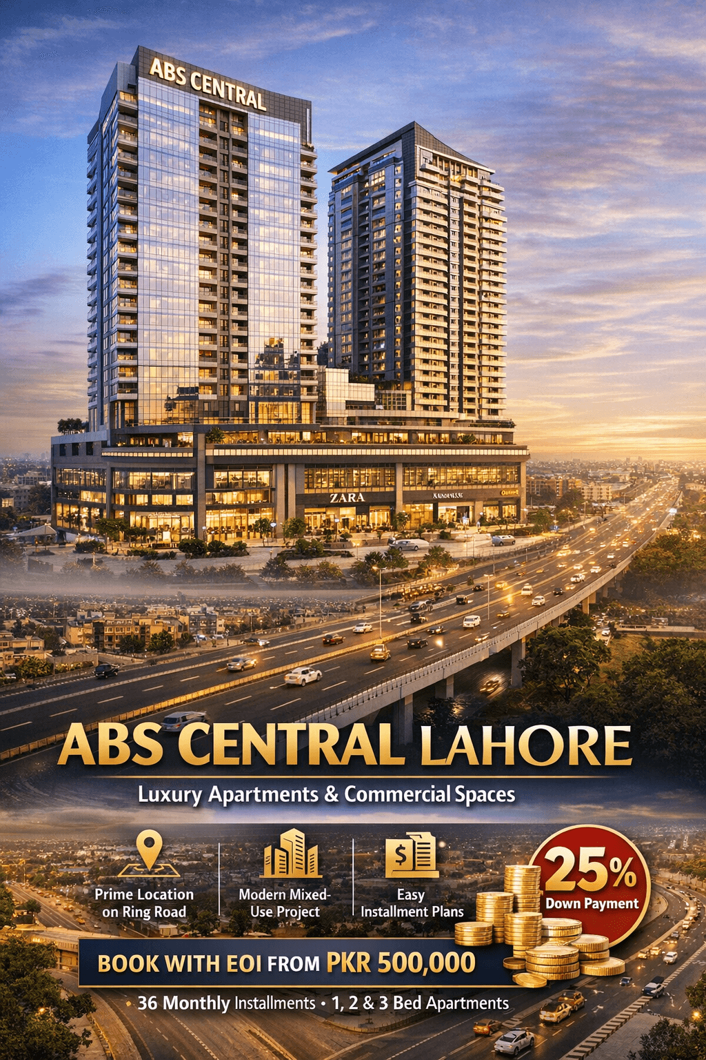 ABS Central - A Complete Investment & Living Guide to Lahore’s Rising Vertical Landmark