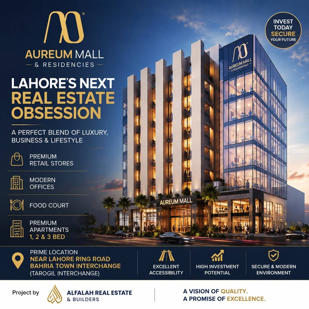 Aureum Mall & Residencies – Lahore’s Next Destination for Luxury Living & Smart Investment