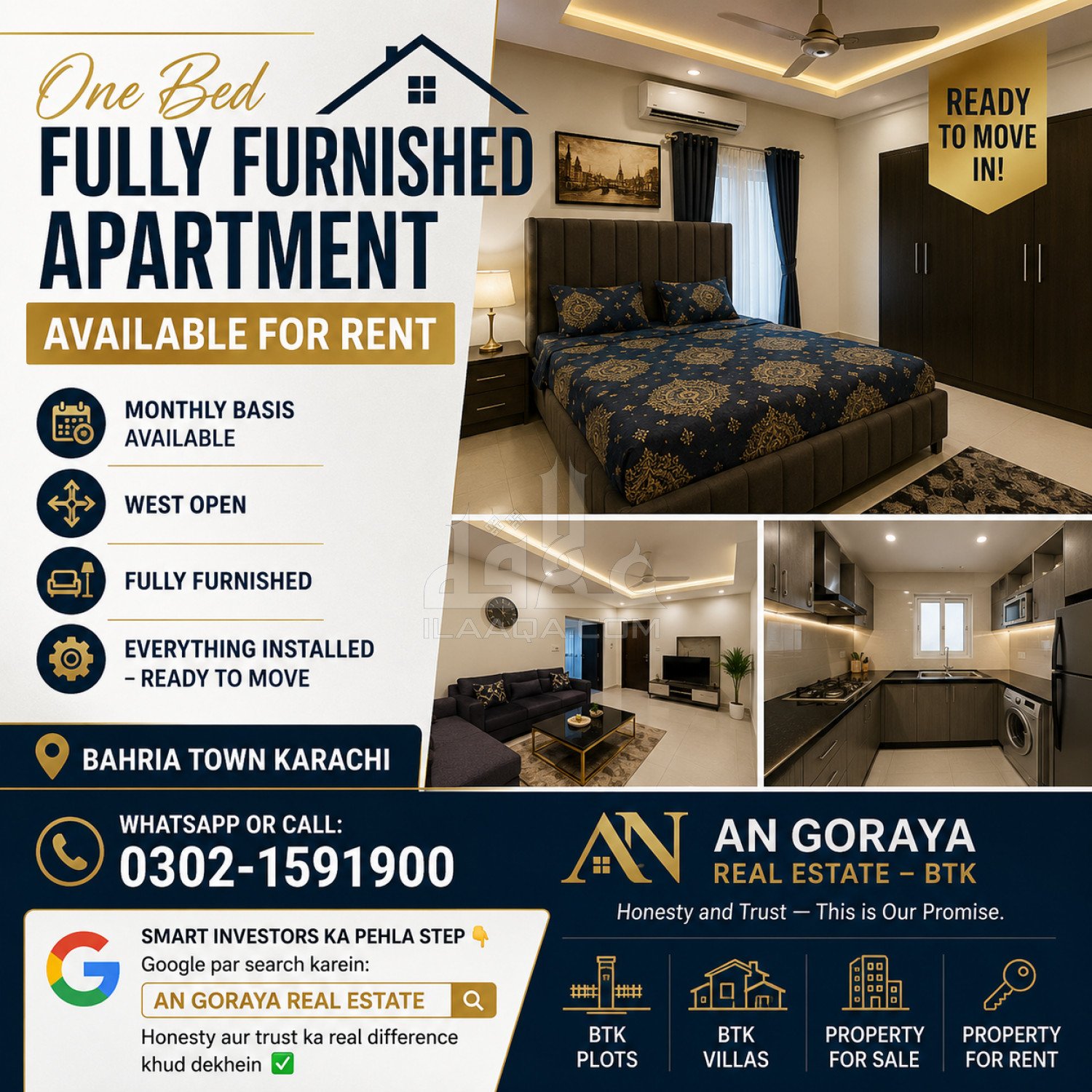 540 Sq. Feet Apartment for rent in Precinct 4 Commercial, Bahria Town, Karachi - (ID-15724)