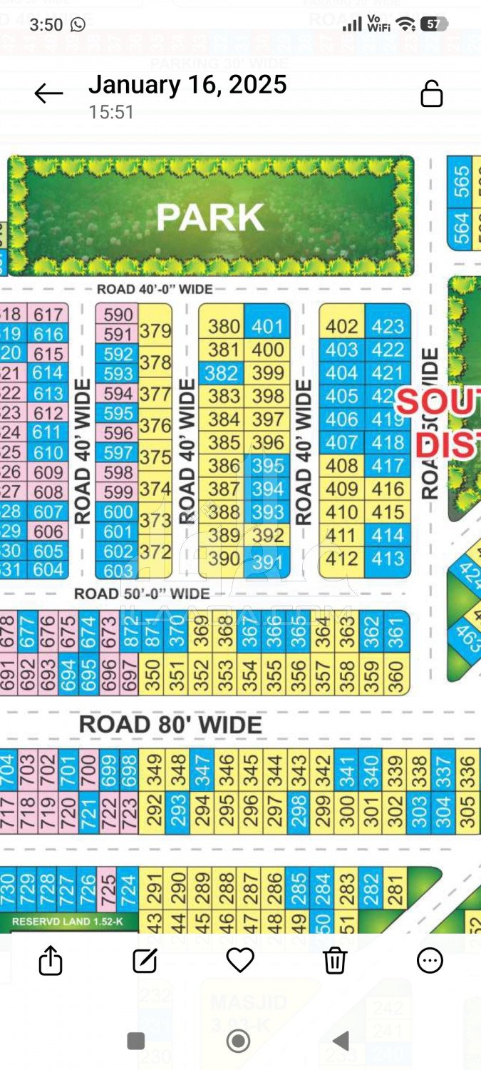 10 Marla Plot for sale in Phase 1 - Southern District, Bahria Orchard, Lahore - (ID-15782)