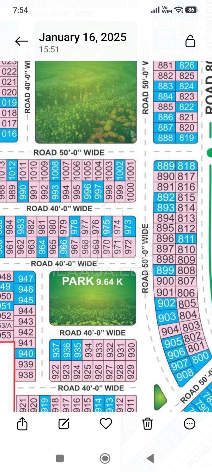 8 Marla Plot for sale in Phase 1 - Southern District, Bahria Orchard, Lahore - (ID-15799)