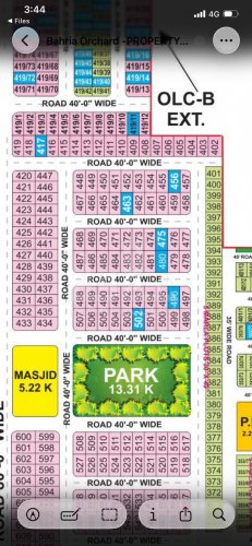 8 Marla Plot for sale in OLC-B Block, Bahria Orchard, Lahore - (ID-15805)