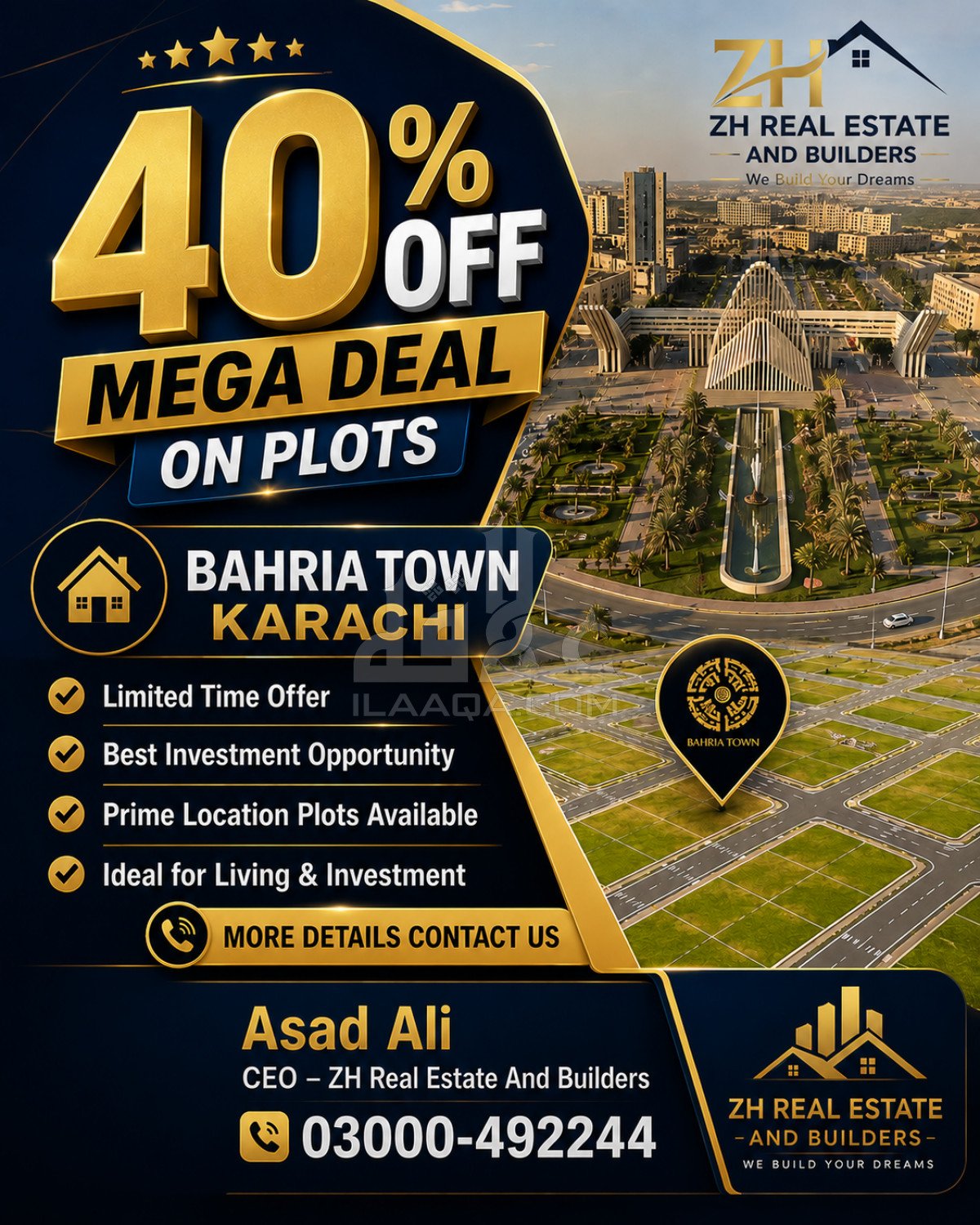 272 Sq. Yards Plot for sale in Precinct 21, Bahria Town, Karachi - (ID-15835)