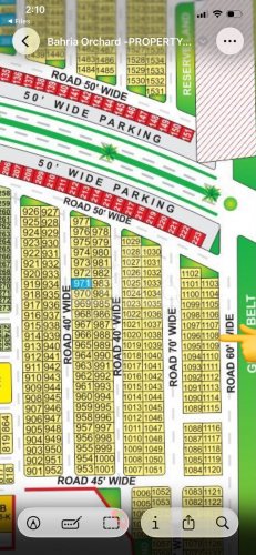 10 Marla Plot for sale in Phase 4 - G6 Block, Bahria Orchard, Lahore - (ID-15847)