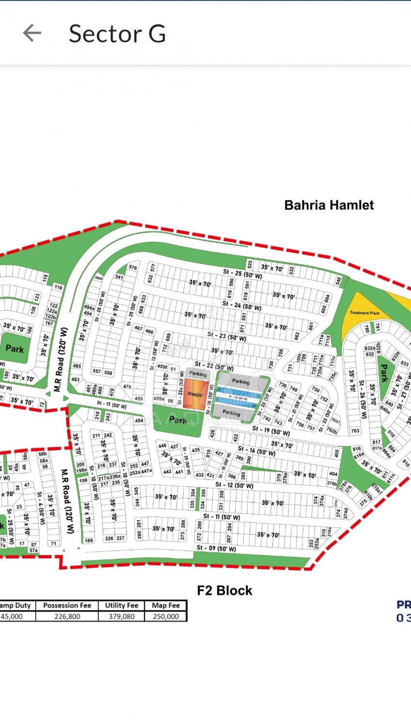 10 Marla Plot for sale in Sector G, Bahria Town Phase 8, Rawalpindi - (ID-15854)