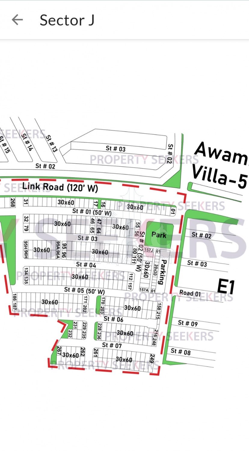 8 Marla Plot for sale in Sector J, Bahria Town Phase 8, Rawalpindi - (ID-15857)