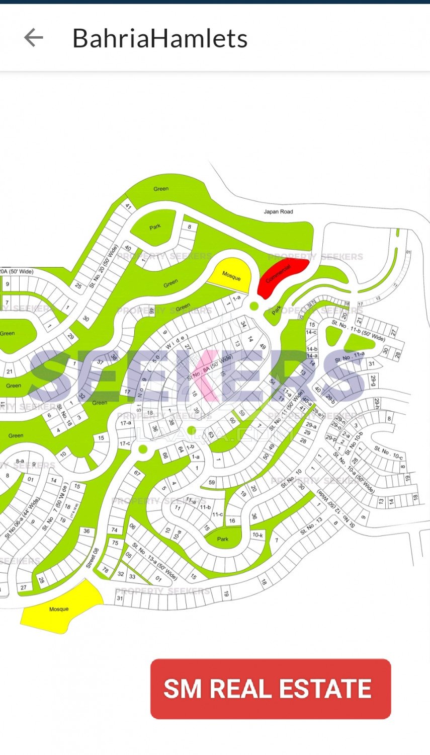 26 Marla Plot for sale in Bahria Hamlets, Bahria Town Phase 8, Rawalpindi - (ID-15858)
