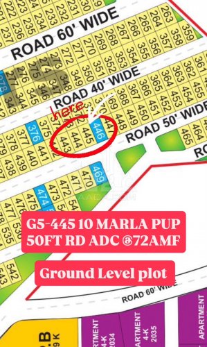 10 Marla Plot for sale in Phase 4 - G5 Block, Bahria Orchard, Lahore - (ID-15905)