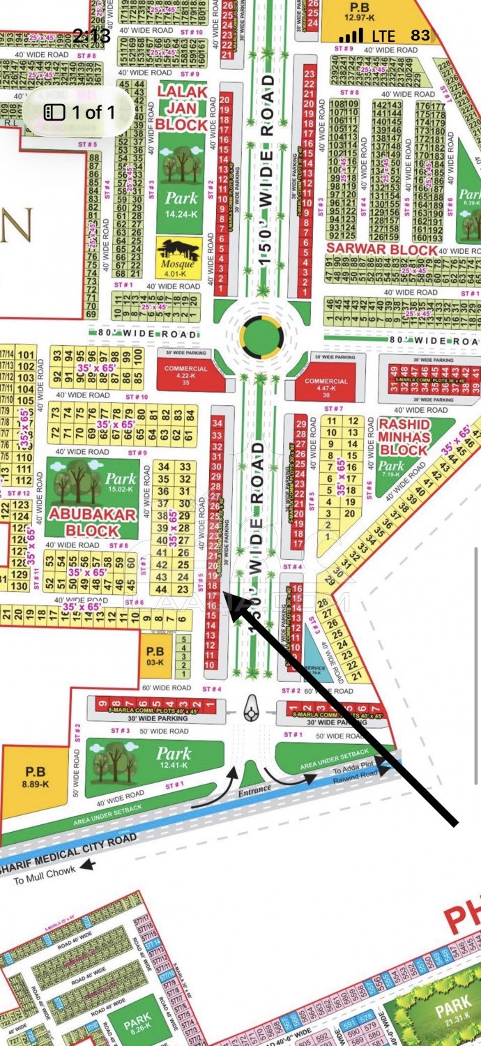 5 Marla Plot for sale in Sector G - Abubakar Block, Bahria Town, Lahore - (ID-15922)