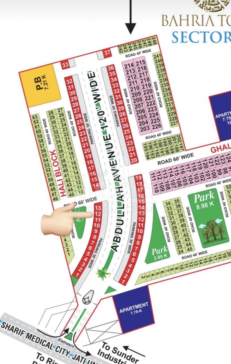 5 Kanal Plot for sale in Sector H - Hali Block, Bahria Town, Lahore - (ID-15925)