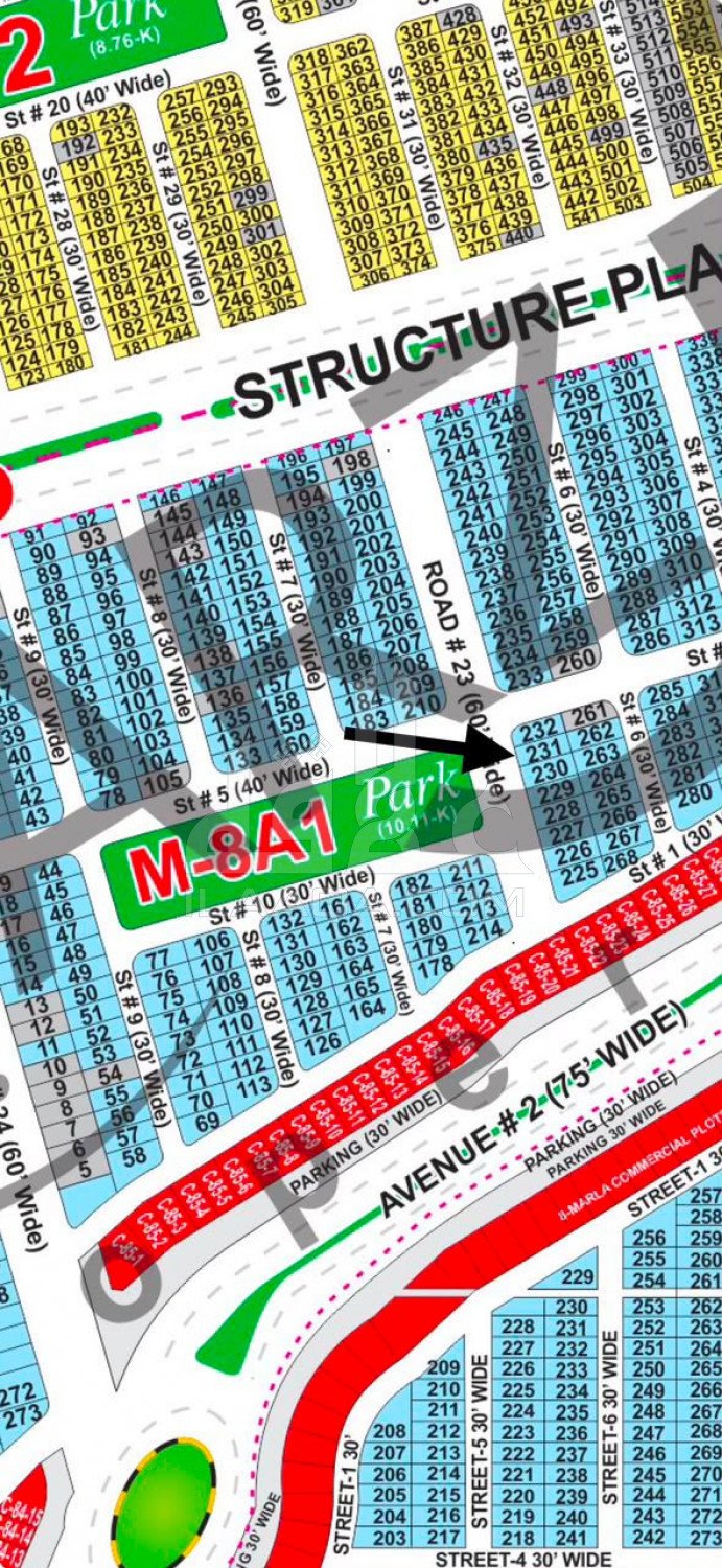 7 Marla Plot for sale in Sector M8 - Block A1, Lake City, Lahore - (ID-15926)