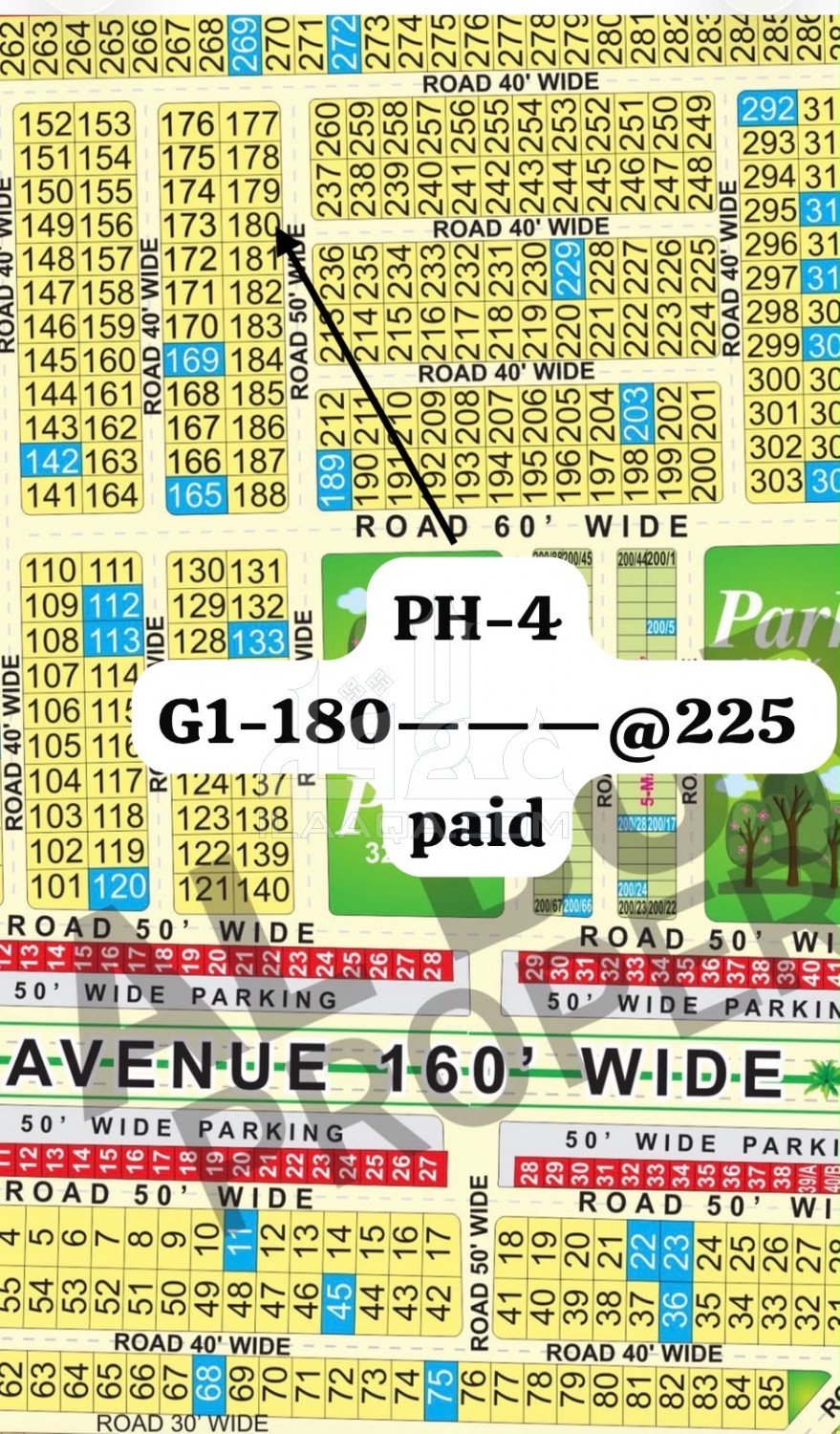 1 Kanal Plot for sale in Phase 4 - G1 Block, Bahria Orchard, Lahore - (ID-15930)