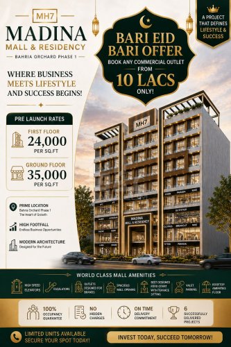 5 Marla Plot for sale in Phase 4 - G6 Block, Bahria Orchard, Lahore - (ID-15959)