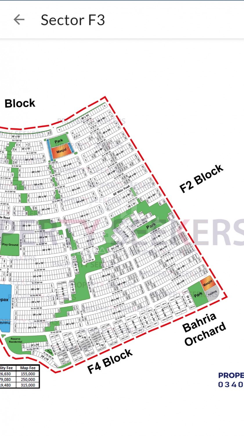 10 Marla Plot for sale in Sector F3, Bahria Town Phase 8, Rawalpindi - (ID-16005)