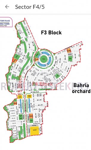 1 Kanal Plot for sale in Sector F4, Bahria Town Phase 8, Rawalpindi - (ID-16006)