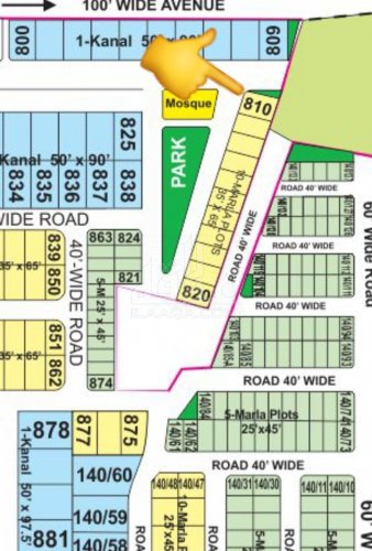 13 Marla Plot for sale in Sector F - Talha Block, Bahria Town, Lahore - (ID-16014)