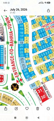 1 Kanal Plot for sale in Phase 1 - Northern District, Bahria Orchard, Lahore - (ID-16035)