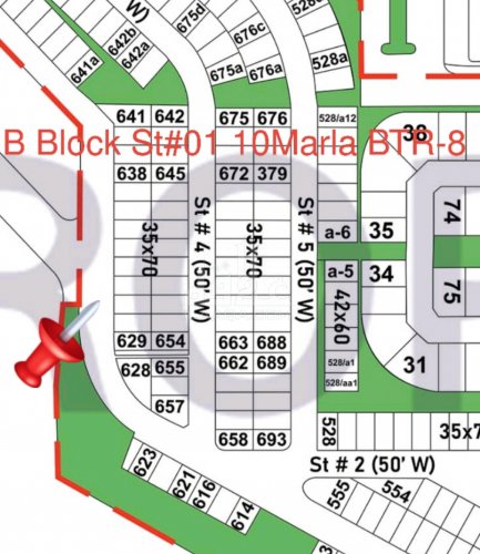 10 Marla Plot for sale in Sector B, Bahria Town Phase 8, Rawalpindi - (ID-16044)