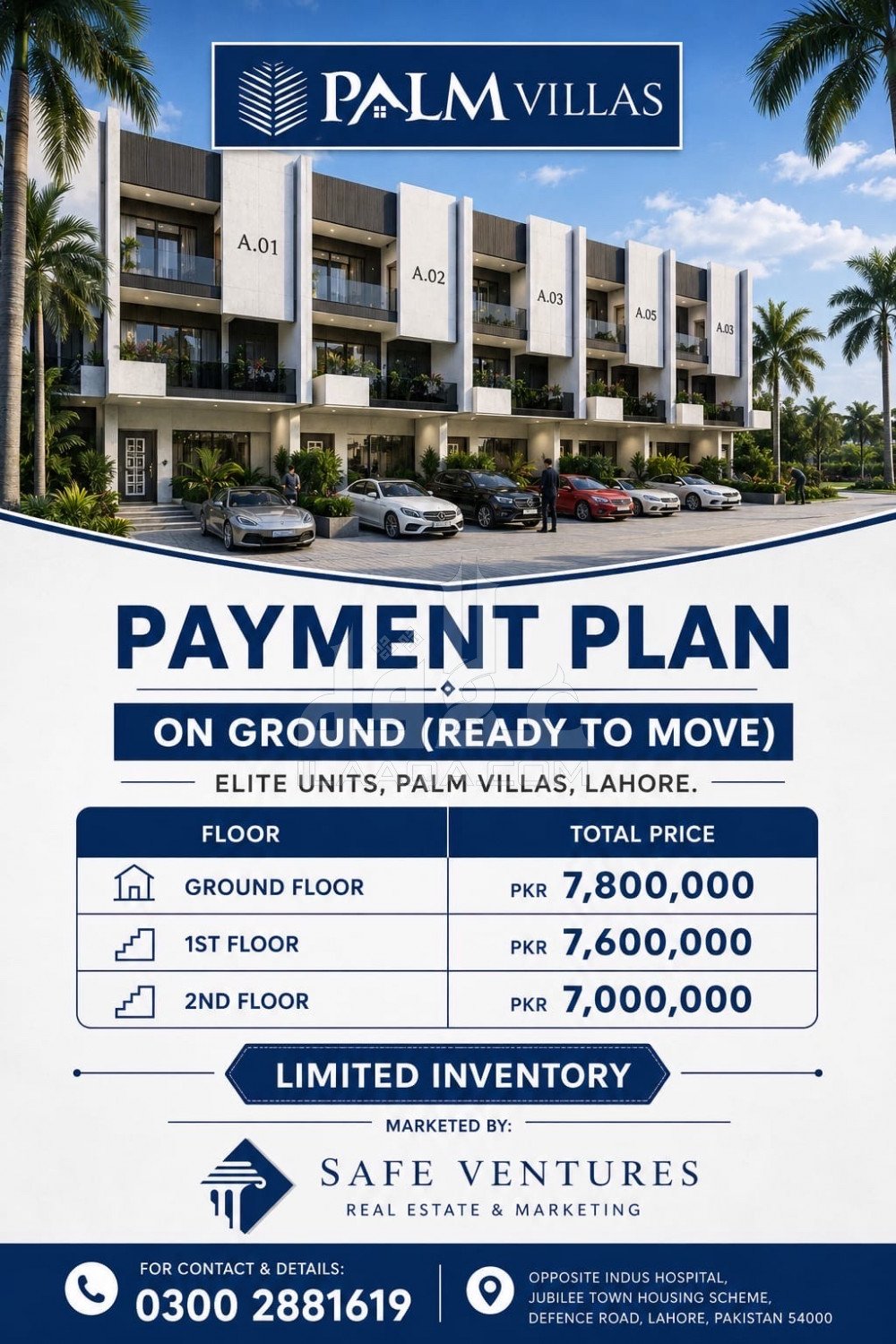 5 Marla Villa for sale in Block A, Palm Villas, Lahore - (ID-16051)