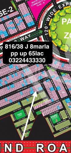 8 Marla Plot for sale in Phase 2 - J Block, Bahria Orchard, Lahore - (ID-16058)