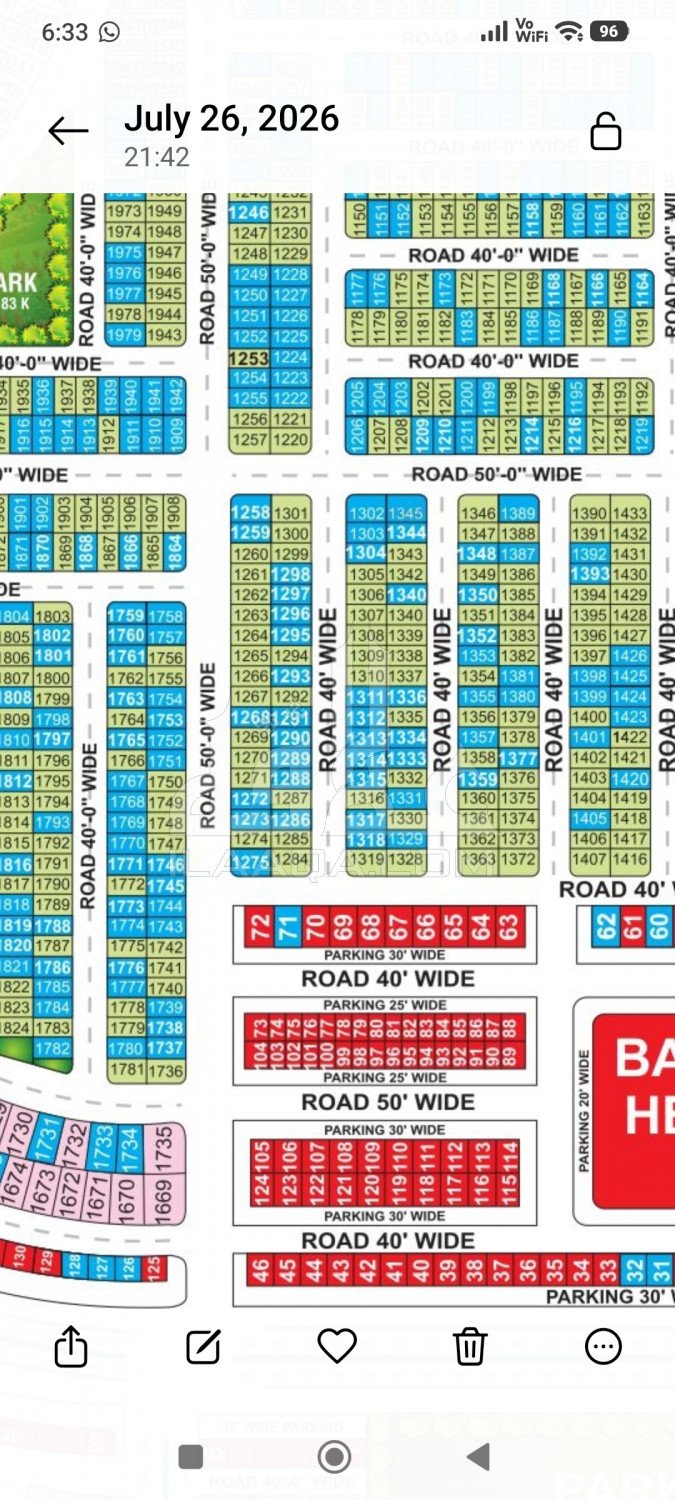 5 Marla Plot for sale in Phase 2 - C Block, Bahria Orchard, Lahore - (ID-16109)