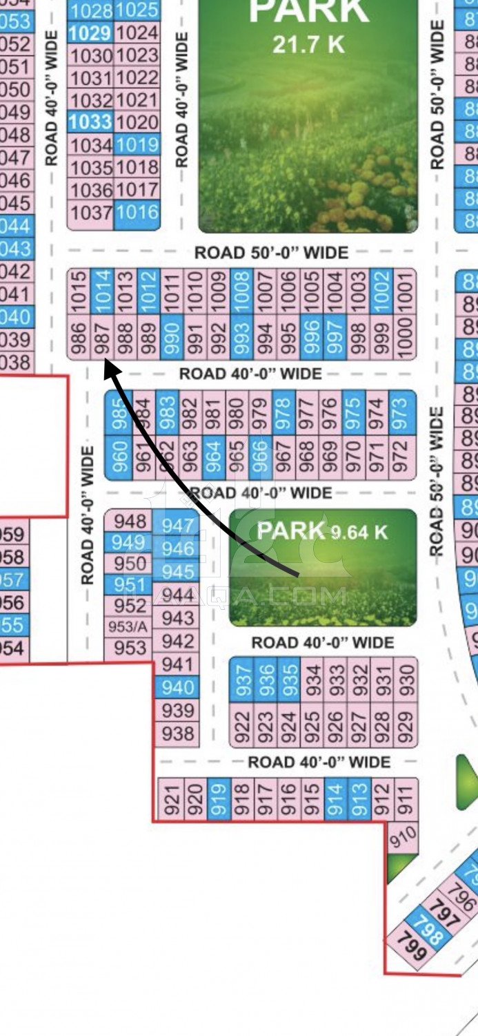 8 Marla Plot for sale in Phase 1 - Southern District, Bahria Orchard, Lahore - (ID-16111)