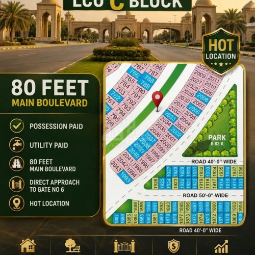 8 Marla Plot for sale in Phase 2 - C Block, Bahria Orchard, Lahore - (ID-16116)