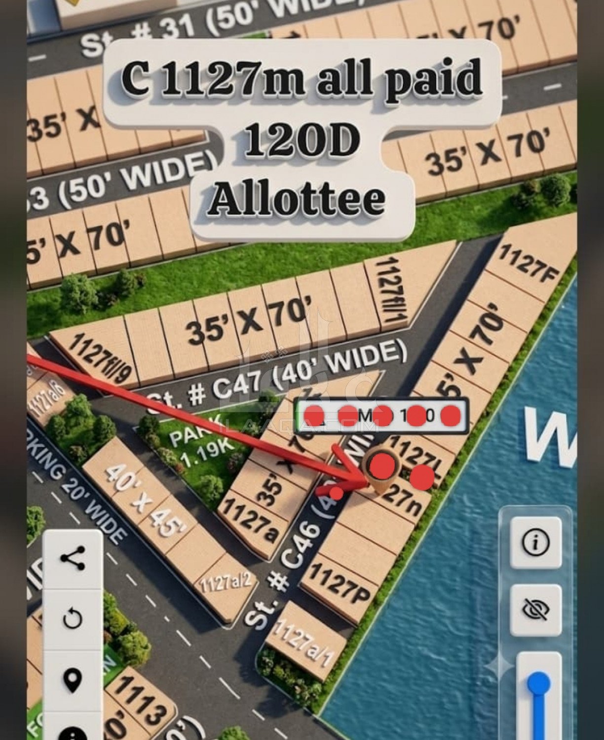 10 Marla Plot for sale in Sector C, Bahria Town Phase 8, Rawalpindi - (ID-16118)