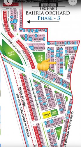 8 Marla Plot for sale in Phase 3, Bahria Orchard, Lahore - (ID-16183)