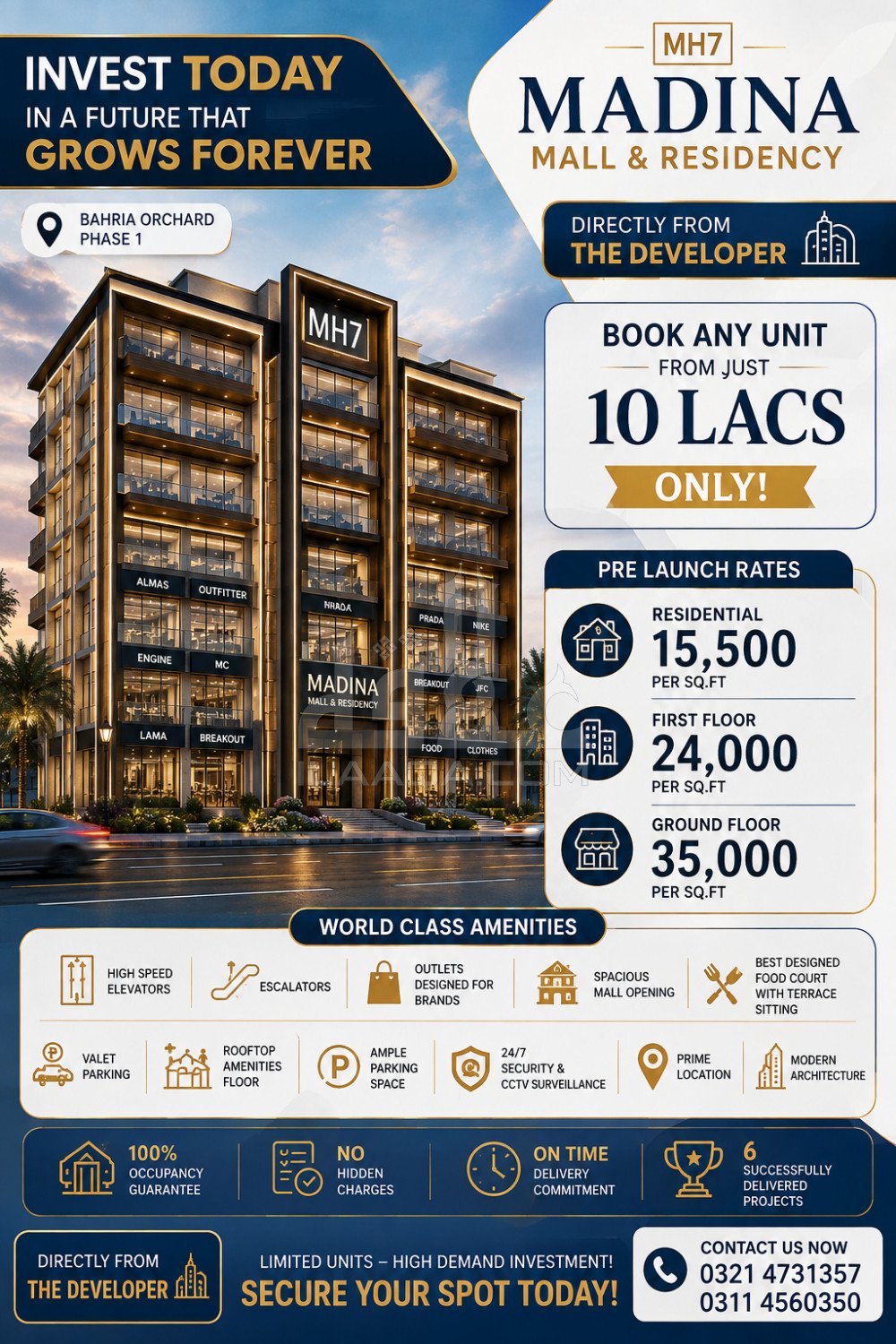 8 Marla Plot for sale in Phase 2 - F1 Block, Bahria Orchard, Lahore - (ID-16212)