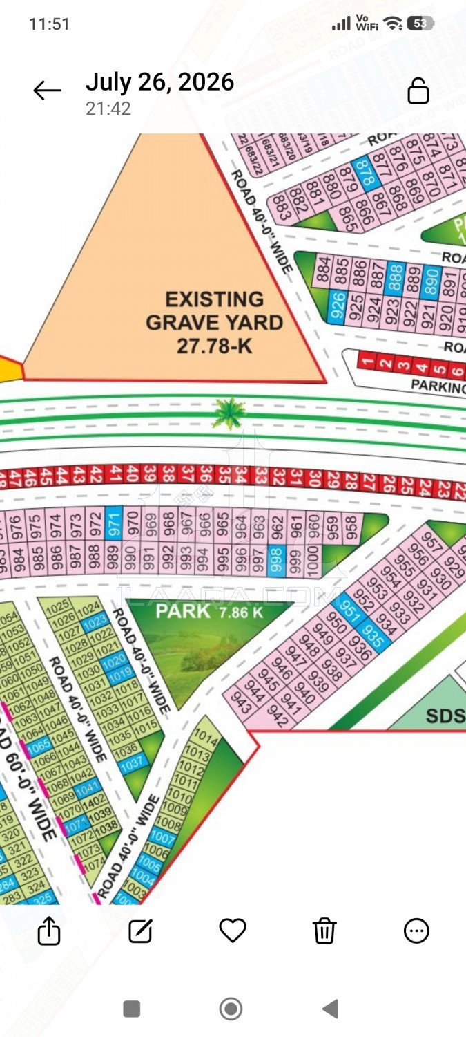 8 Marla Plot for sale in Phase 2 - D Block, Bahria Orchard, Lahore - (ID-16218)