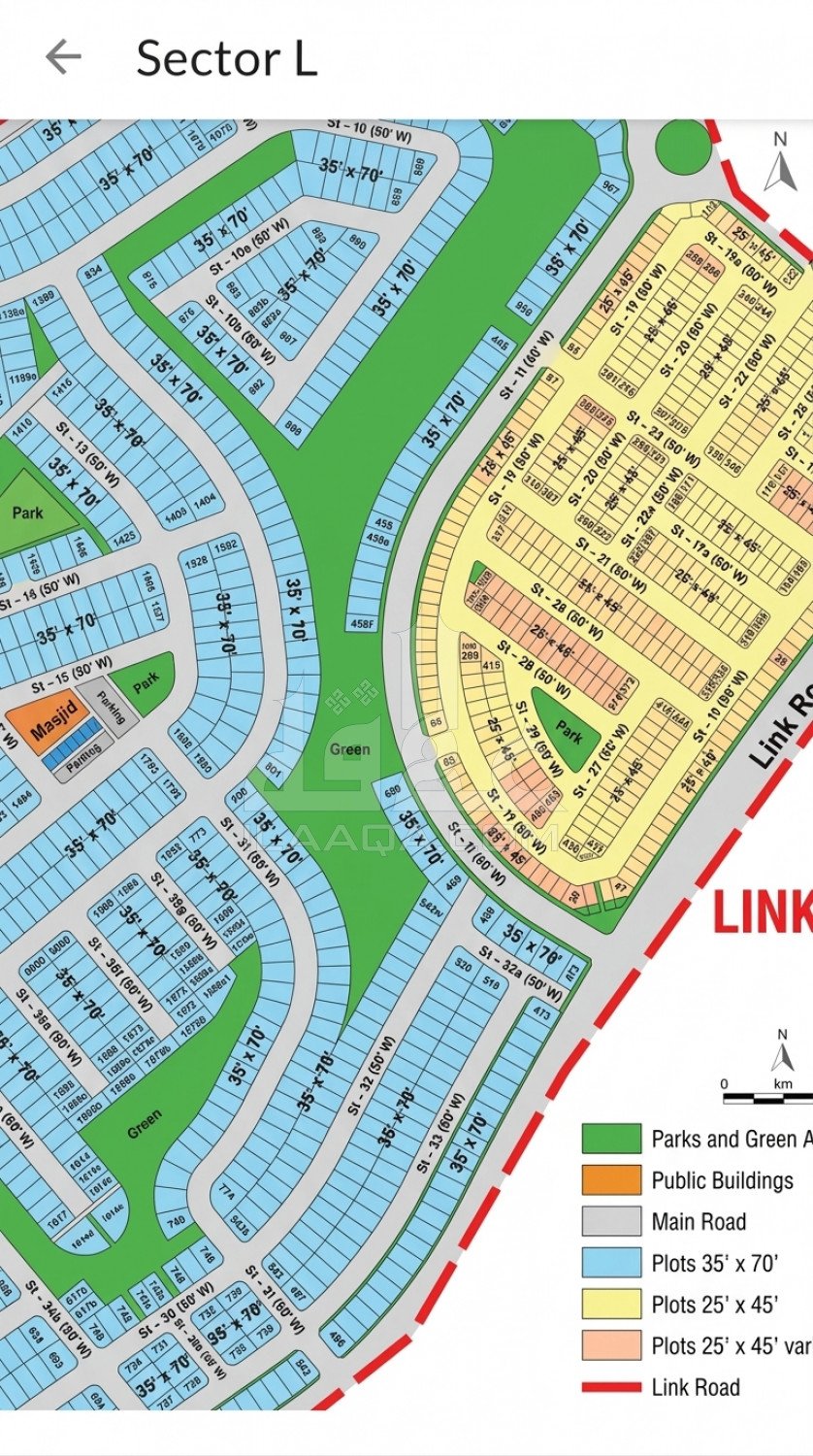 10 Marla Plot for sale in Sector L, Bahria Town Phase 8, Rawalpindi - (ID-16235)