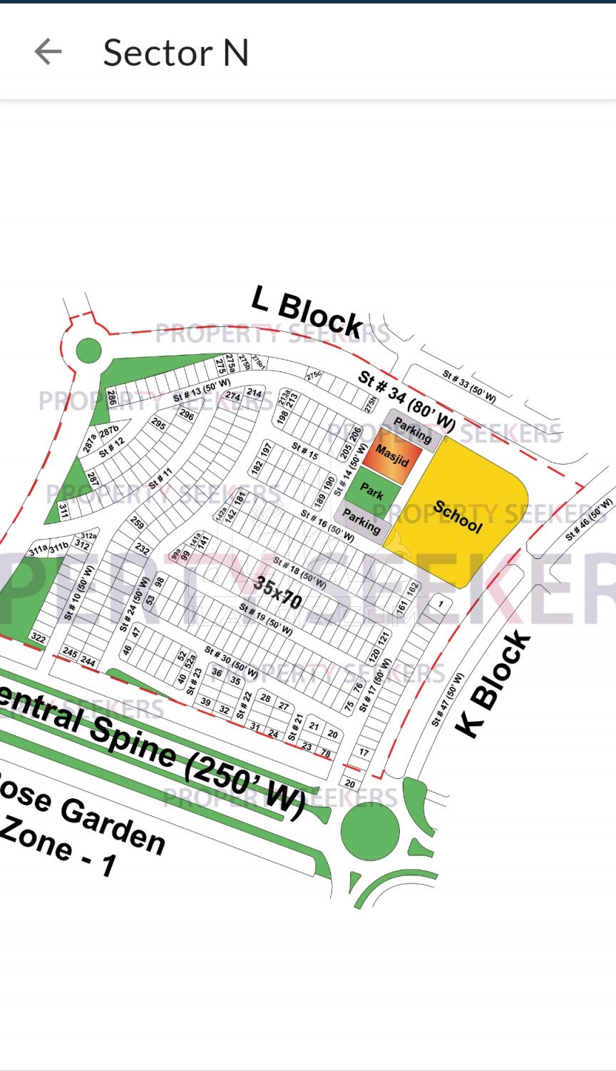 10 Marla Plot for sale in Sector N, Bahria Town Phase 8, Rawalpindi - (ID-16237)