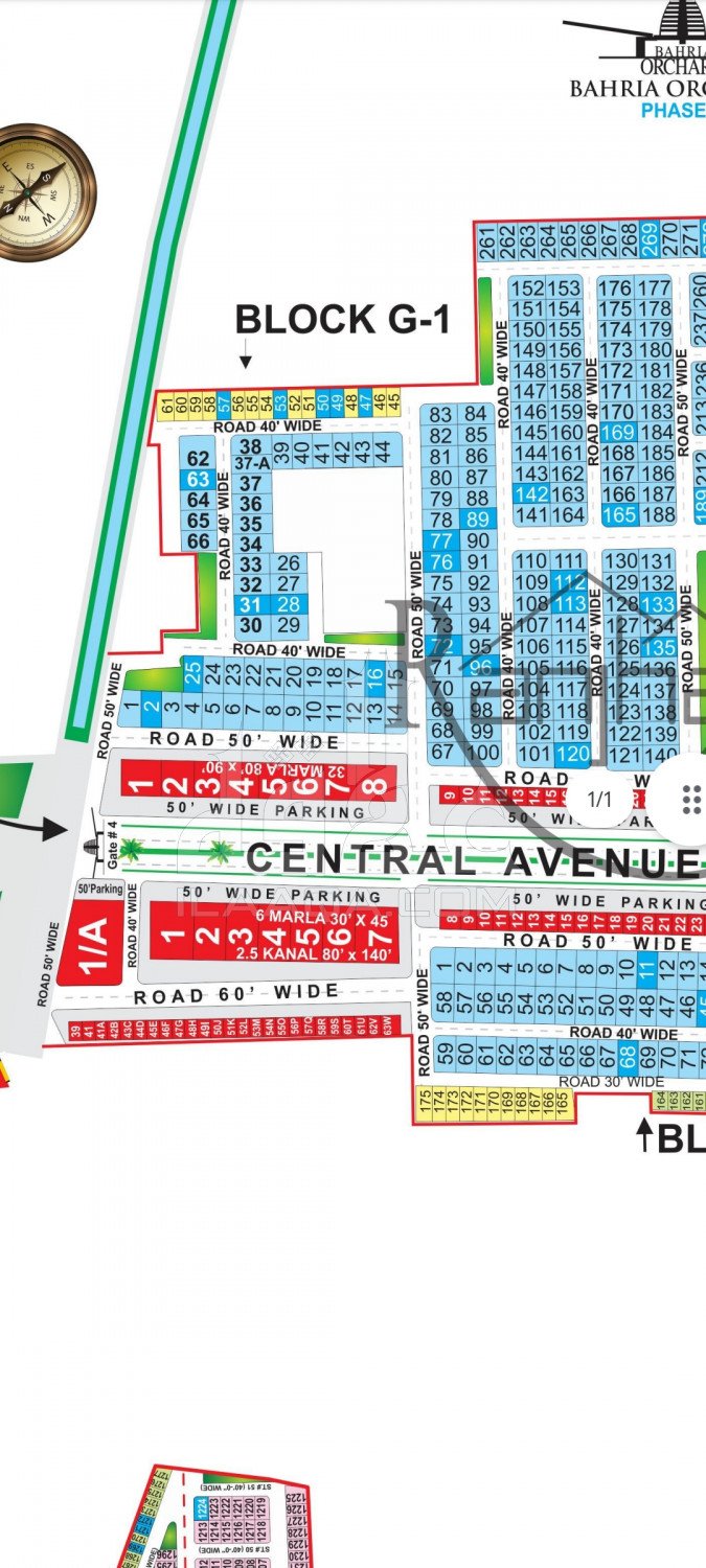 1 Kanal Plot for sale in Phase 4 - G1 Block, Bahria Orchard, Lahore - (ID-16279)