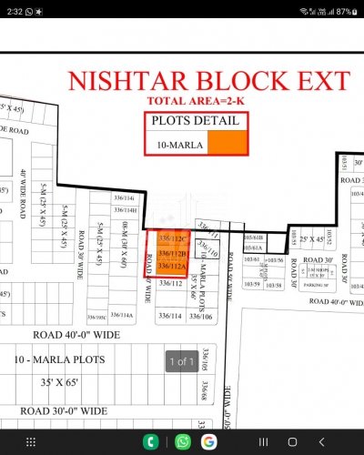 10 Marla Plot for sale in Sector E - Nishtar Block, Bahria Town, Lahore - (ID-16311)