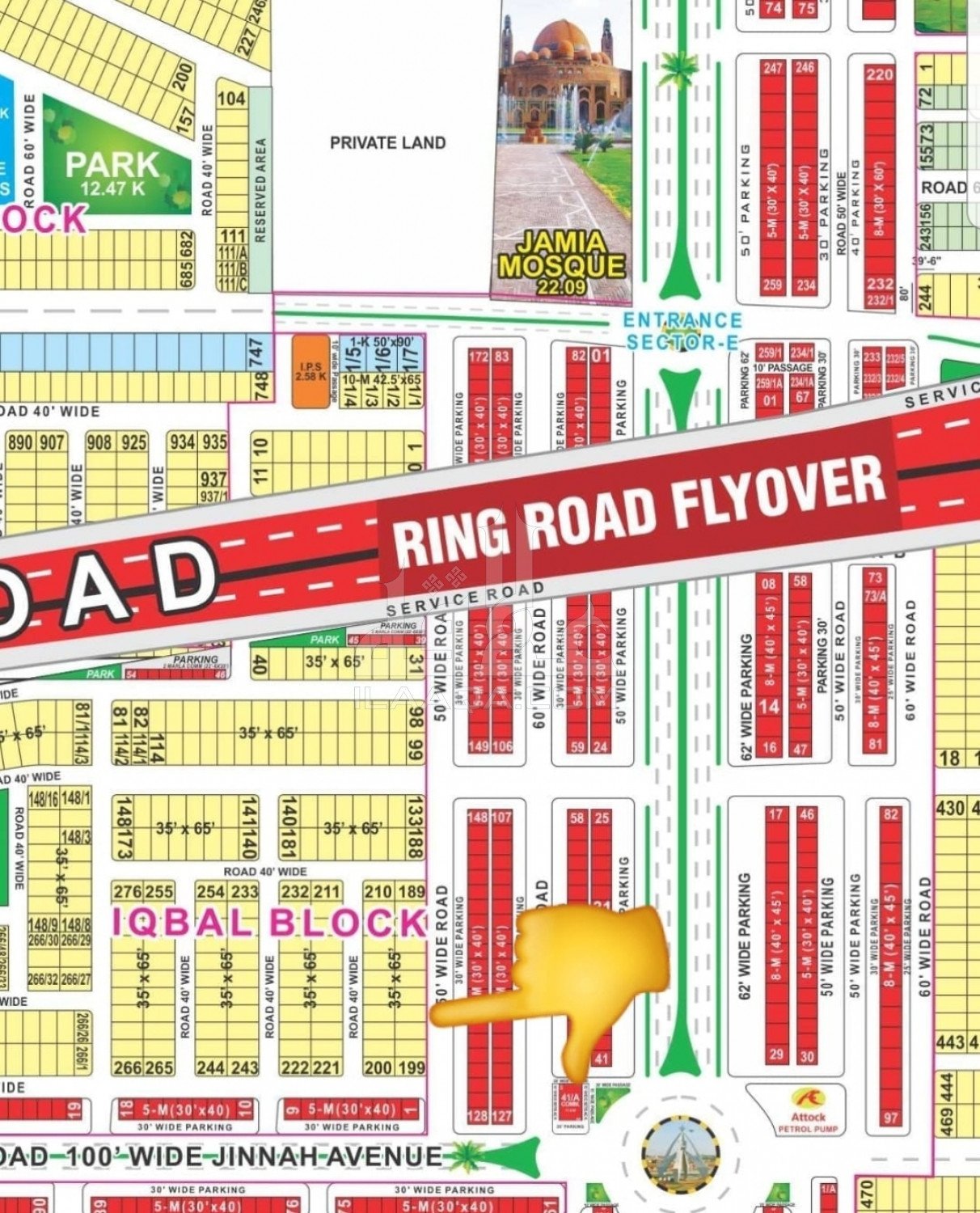 10 Marla Plot for sale in Sector E - Iqbal Block, Bahria Town, Lahore - (ID-16327)