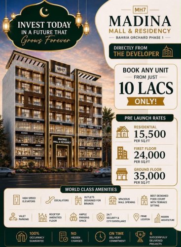 1 Kanal Plot for sale in Sector D - EE Multan Block, Bahria Town, Lahore - (ID-16339)