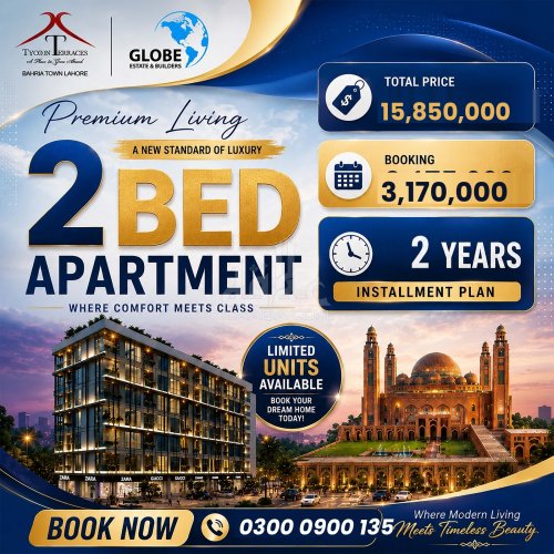 725 Sq. Feet Flat for sale in Sector E - Jinnah Block, Bahria Town, Lahore - (ID-16373)