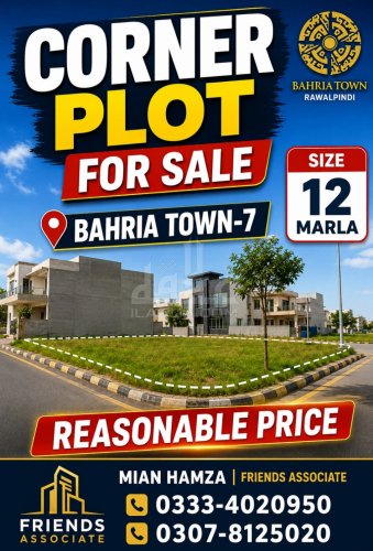 10 Marla Plot for sale in Phase 7, Bahria Town Phase 1-7, Rawalpindi - (ID-16388)