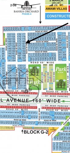 1 Kanal Plot for sale in Phase 4 - G1 Block, Bahria Orchard, Lahore - (ID-16418)