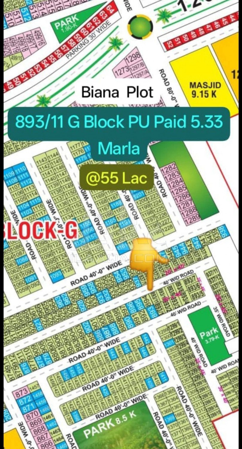 5 Marla Plot for sale in Phase 2 - G Block, Bahria Orchard, Lahore - (ID-16421)