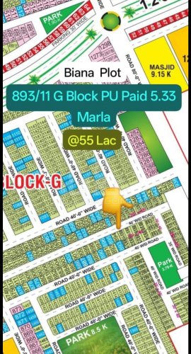 5 Marla Plot for sale in Phase 2 - G Block, Bahria Orchard, Lahore - (ID-16421)