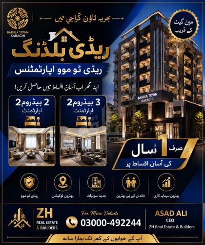 950 Sq. Feet Apartment for sale in Jinnah Avenue Commercial, Bahria Town, Karachi - (ID-16436)