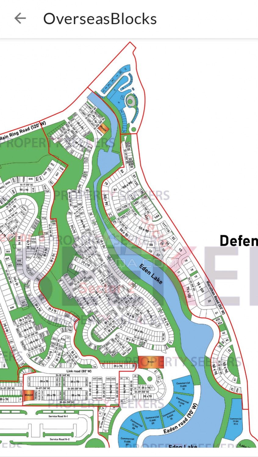 10 Marla Plot for sale in Overseas 2, Bahria Town Phase 8, Rawalpindi - (ID-16504)