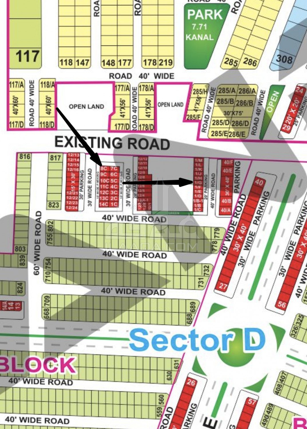 2 Marla Plot for sale in Sector D - AA Commercial, Bahria Town, Lahore - (ID-16511)