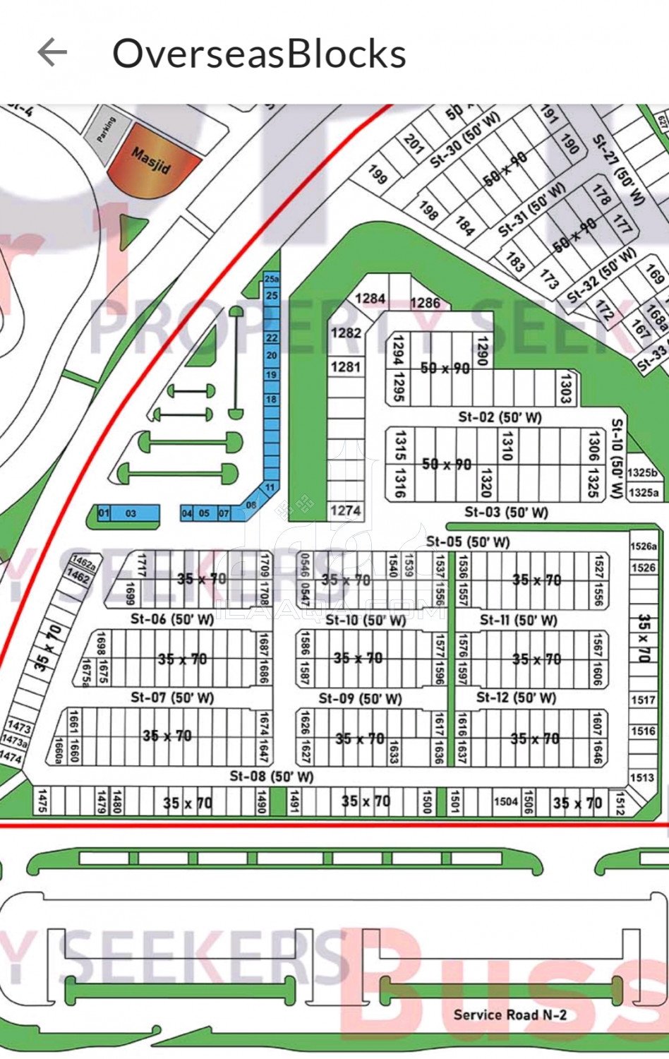 10 Marla Plot for sale in Overseas 5, Bahria Town Phase 8, Rawalpindi - (ID-16532)
