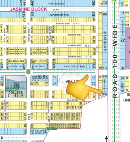 16 Marla Plot for sale in Sector C - Jasmine Block, Bahria Town, Lahore - (ID-16540)