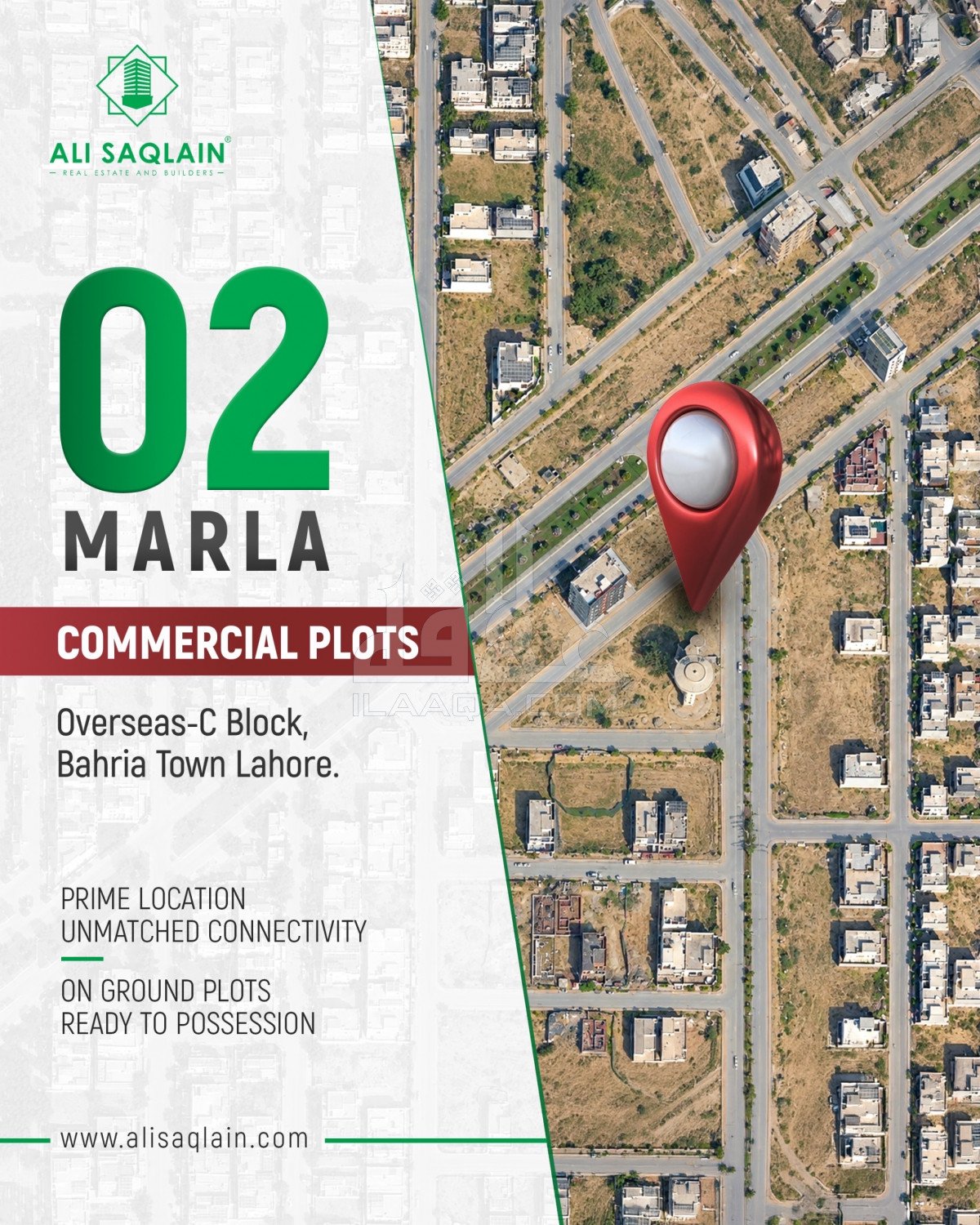 2 Marla Plot for sale in Overseas C Commercial, Bahria Town, Lahore - (ID-16545)