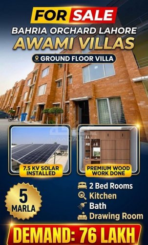 5 Marla Villa for sale in Awami Villas, Bahria Orchard, Lahore - (ID-16546)
